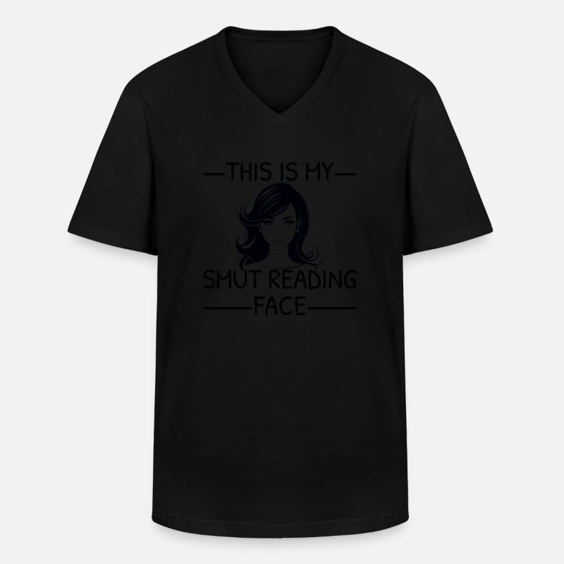 Dark Romance Smut Reader - Men's V-Neck T-Shirt - black