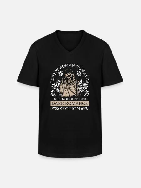 Dark Romance Smut Reader - Men's V-Neck T-Shirt - black