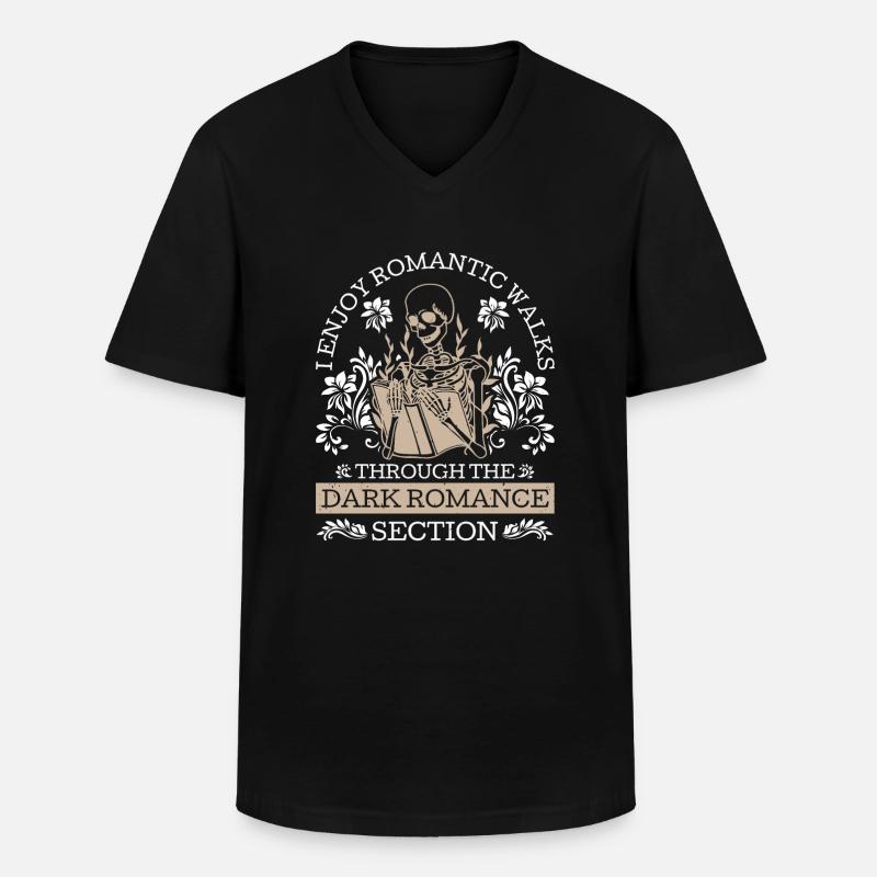 Dark Romance Smut Reader - Men's V-Neck T-Shirt - black