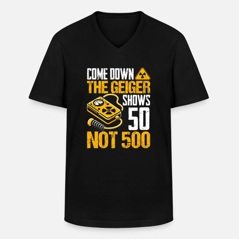 Nuclear engineering engineer - Men's V-Neck T-Shirt - black