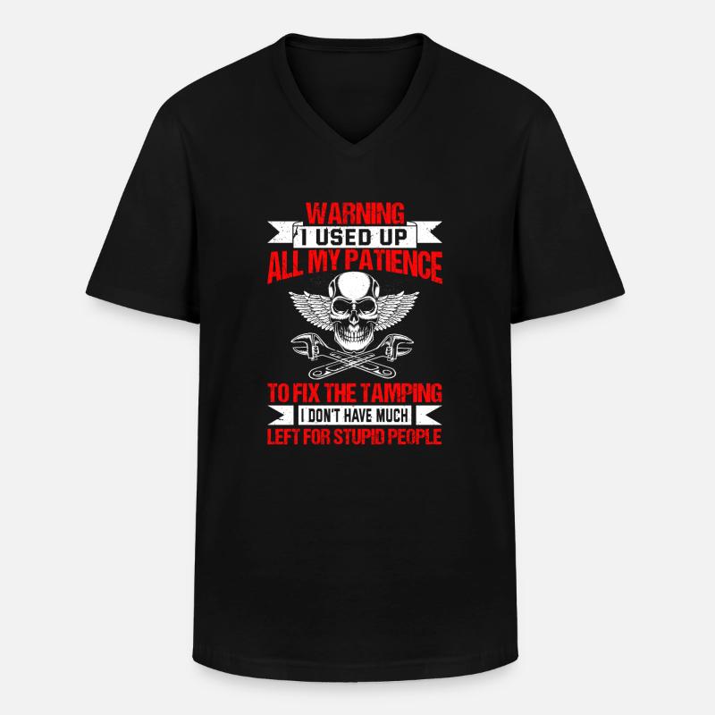 Maintenance tech - Men's V-Neck T-Shirt - black