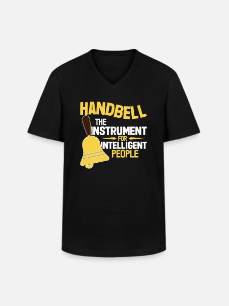Handbell Choir - Männer-T-Shirt mit V-Ausschnitt - Schwarz