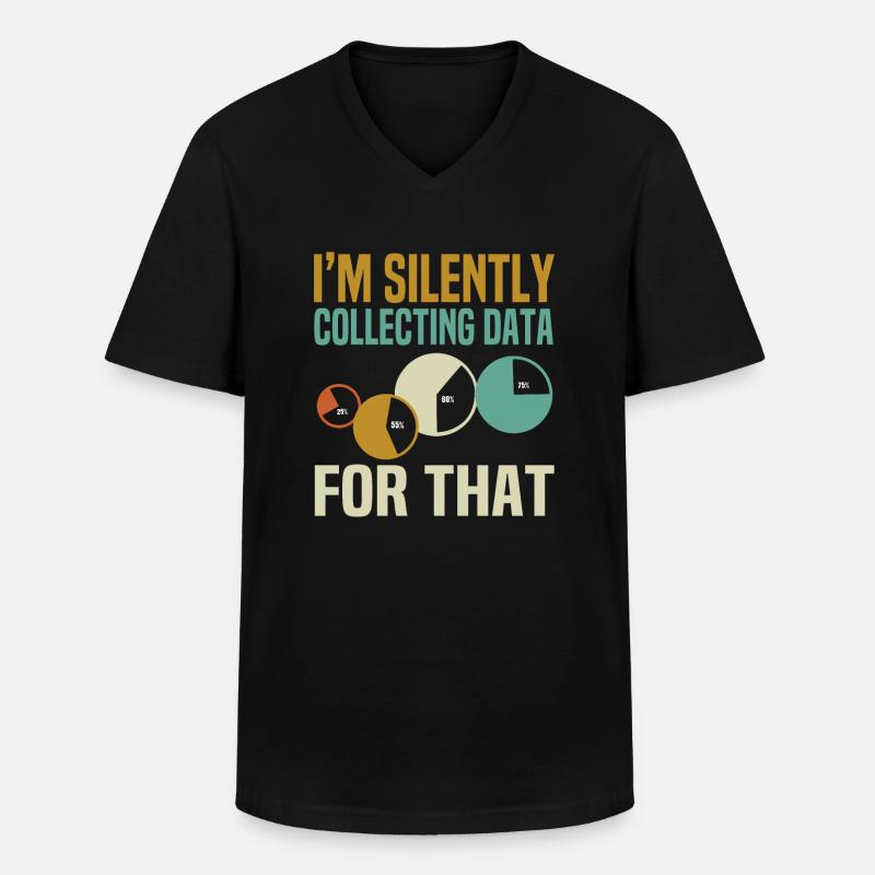 Data Scientist - Männer-T-Shirt mit V-Ausschnitt - Schwarz