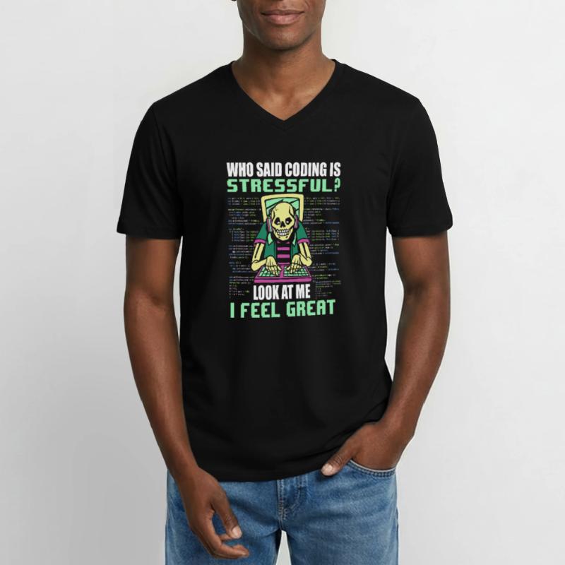 Computer Programmer Computer Programming Men's V-Neck T-Shirt