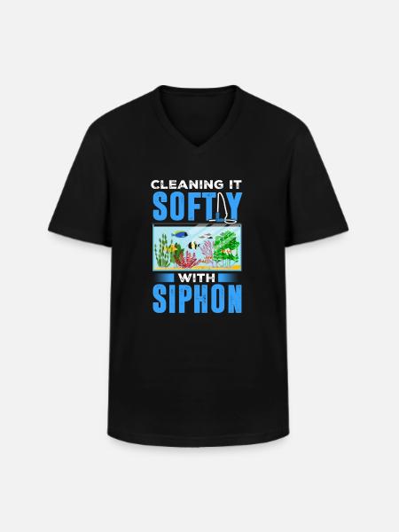 Aquarist - Männer-T-Shirt mit V-Ausschnitt - Schwarz