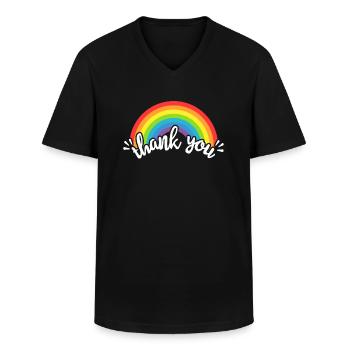 Dankeschön-Karriere - Männer-T-Shirt mit V-Ausschnitt - Schwarz - Vorne - AI Model Male 178 dark (178cm)