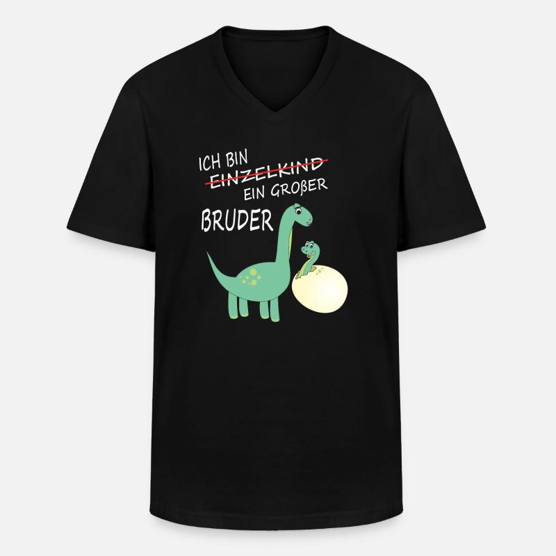 Geschenkidee zur Geburt großer Bruder - Männer-T-Shirt mit V-Ausschnitt - Schwarz