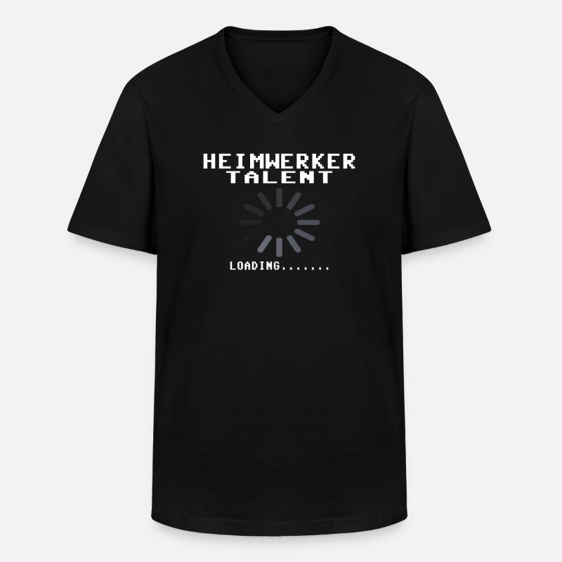 Heimwerker Geschenkidee Handwerker - Männer-T-Shirt mit V-Ausschnitt - Schwarz