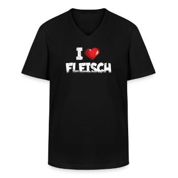Grillen und Camper Geschenkidee - Männer-T-Shirt mit V-Ausschnitt - Schwarz - Vorne - AI Model Male 178 dark (178cm)
