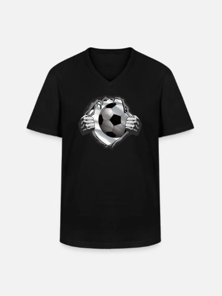 Football Accessories Gift Idea Football Fan - Men's V-Neck T-Shirt - black