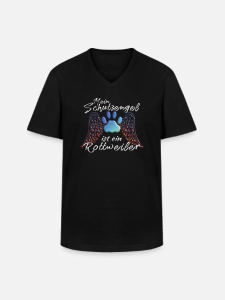 Hundezubehör Rottweiler Hundebesitzer - Männer-T-Shirt mit V-Ausschnitt - Schwarz