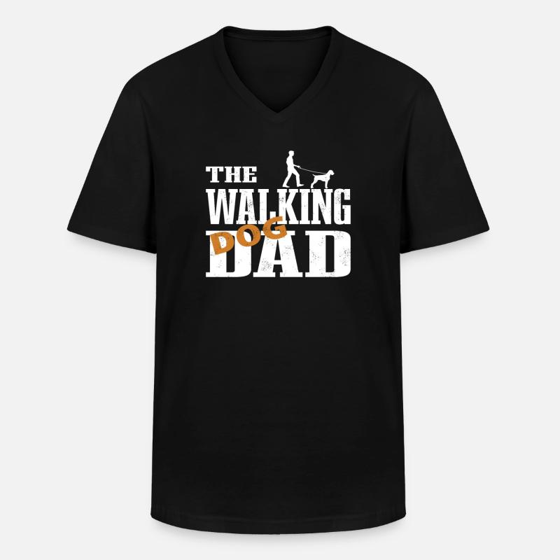 Hunde Deutsch Drahthaar Hundebesitzer - Männer-T-Shirt mit V-Ausschnitt - Schwarz
