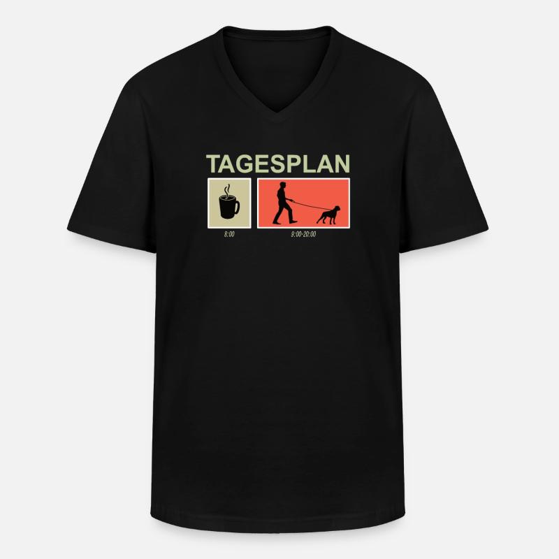 Hund Boxer Hundebesitzer Geschenkidee - Männer-T-Shirt mit V-Ausschnitt - Schwarz