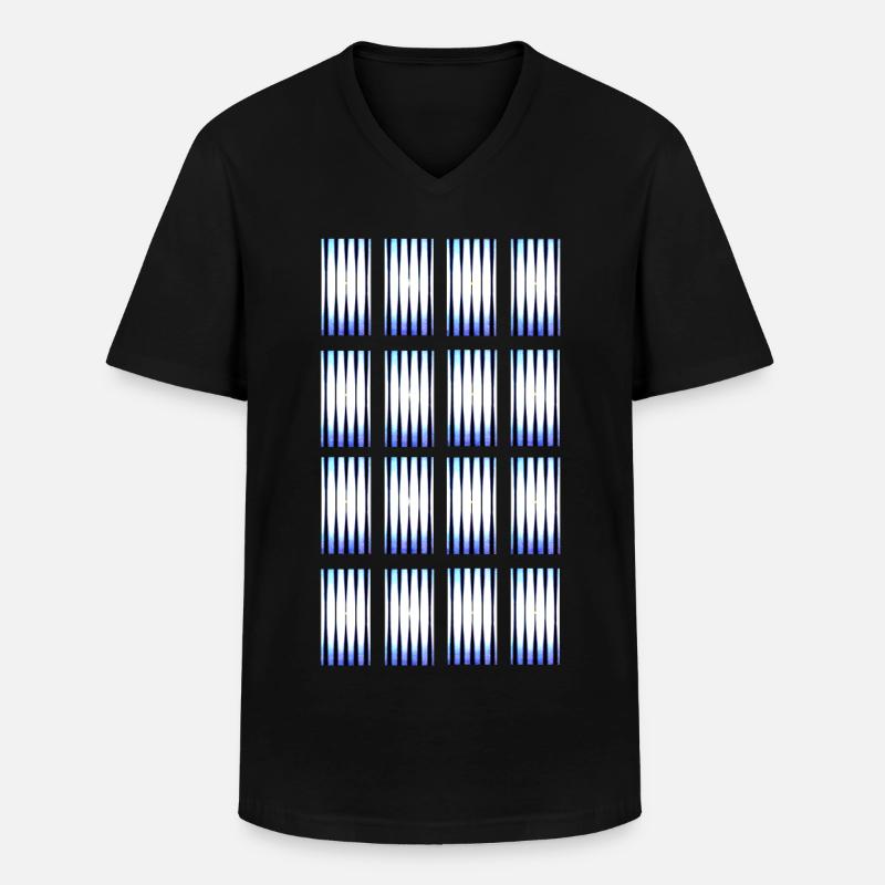 Hypnotische Farbtöne - Männer-T-Shirt mit V-Ausschnitt - Schwarz