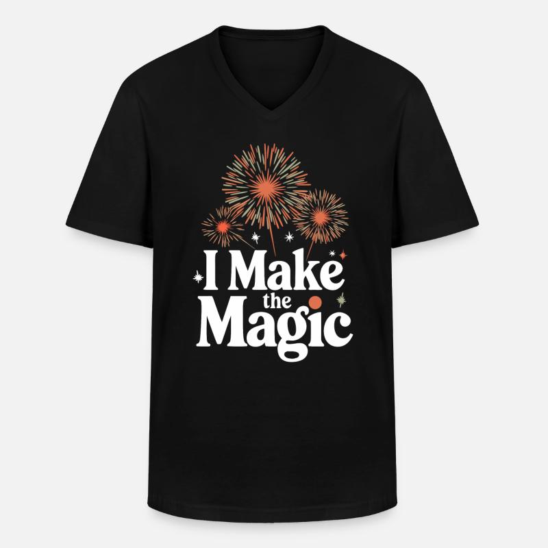 Pyrotechnics Fireworks Pyrotechnics - Men's V-Neck T-Shirt - black