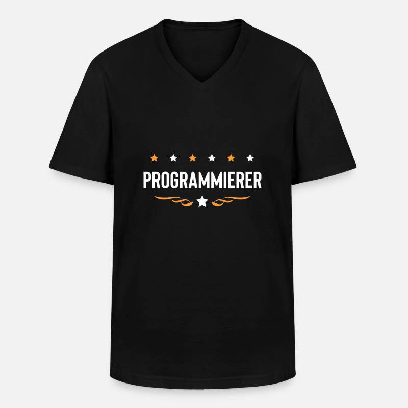 Programmierer Beruf - Männer-T-Shirt mit V-Ausschnitt - Schwarz