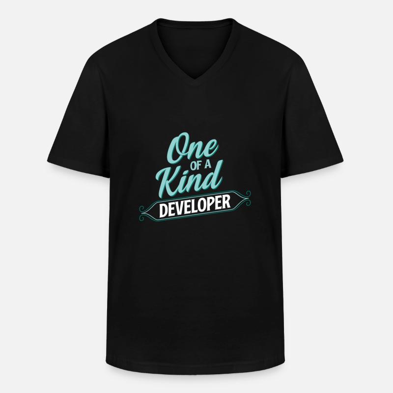 Entwickler Einzigartiger Entwicklung - Männer-T-Shirt mit V-Ausschnitt - Schwarz