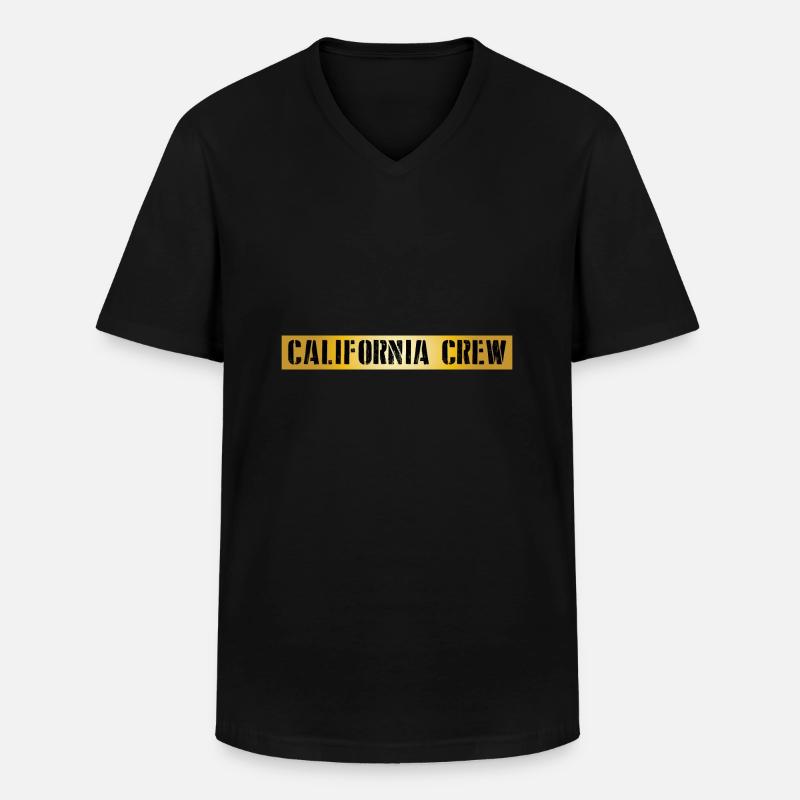 Equipaggio della California - Maglietta da uomo classica con scollo a V - nero