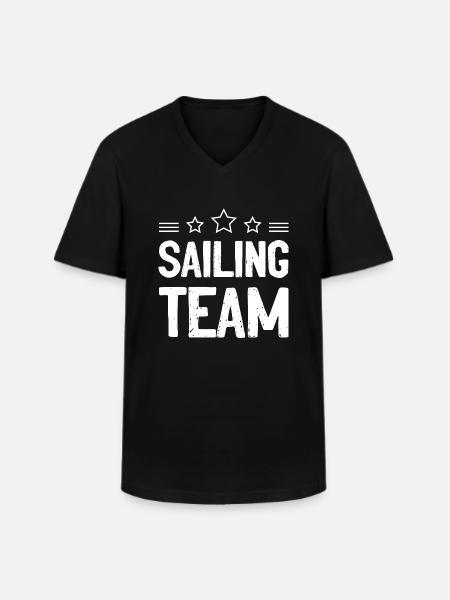 Sailing Team - Men's V-Neck T-Shirt - black