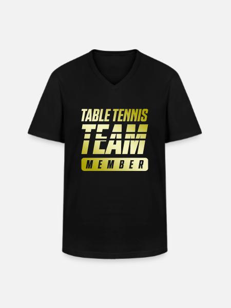 Table Tennis Team - Men's V-Neck T-Shirt - black