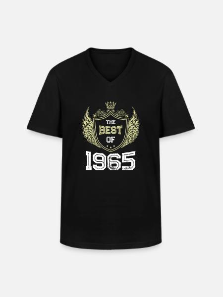 1965 best of - Men's V-Neck T-Shirt - black
