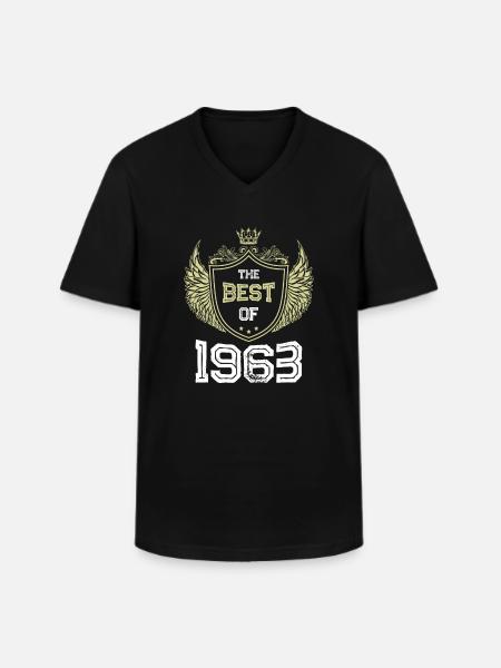 1963 best of - Men's V-Neck T-Shirt - black