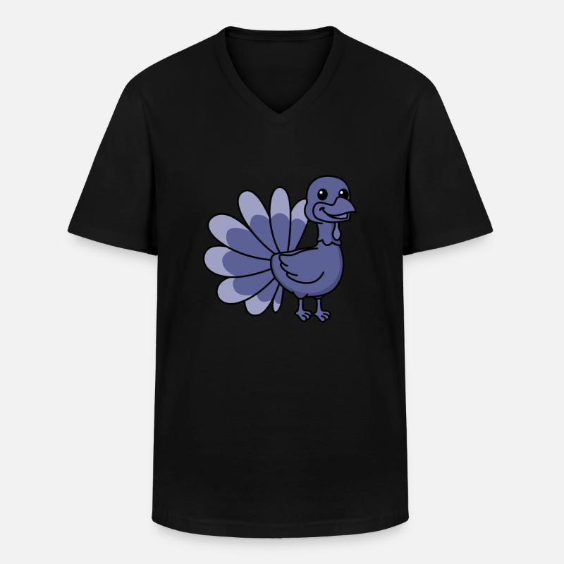 Truthan Comic Tier - Männer-T-Shirt mit V-Ausschnitt - Schwarz