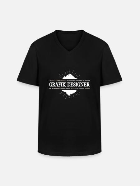 Grafik Designer Beruf - Männer-T-Shirt mit V-Ausschnitt - Schwarz
