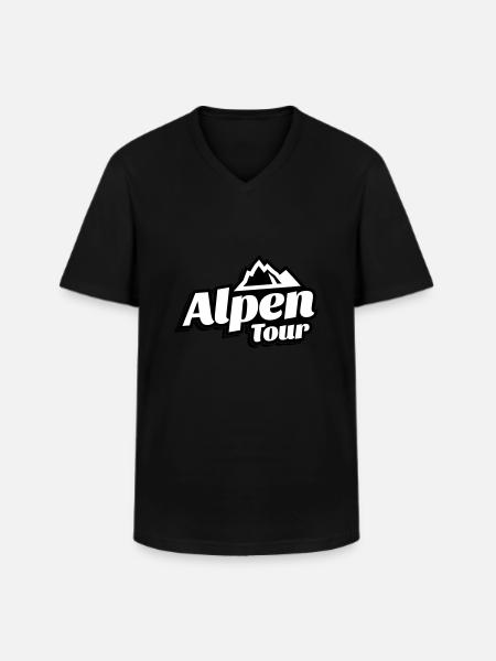 alps tour - Men's V-Neck T-Shirt - black