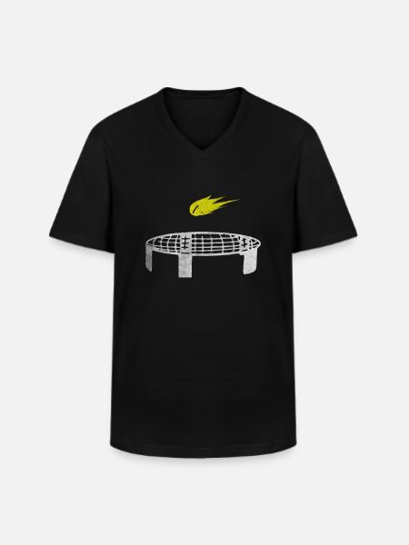 Spikeball - T-shirt col V Homme - noir