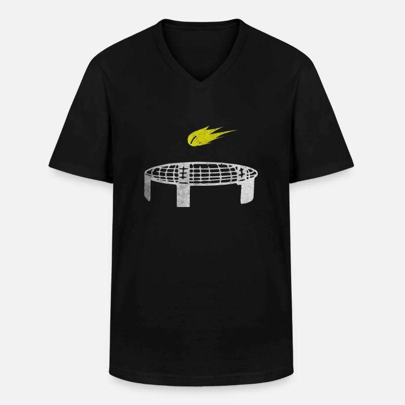 Spikeball - Männer-T-Shirt mit V-Ausschnitt - Schwarz