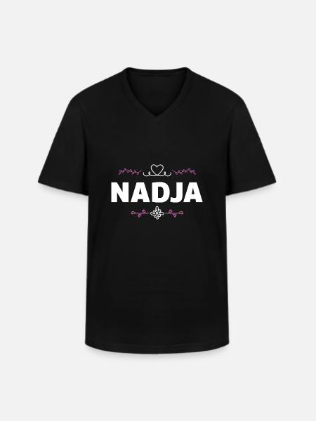 Nadja - Men's V-Neck T-Shirt - black