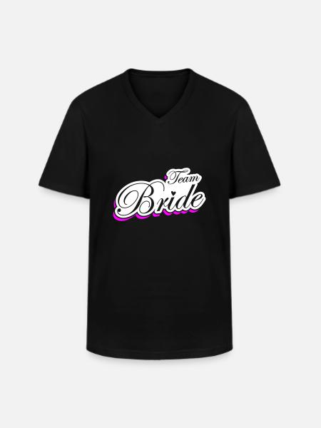 Team Bride Wedding - Men's V-Neck T-Shirt - black