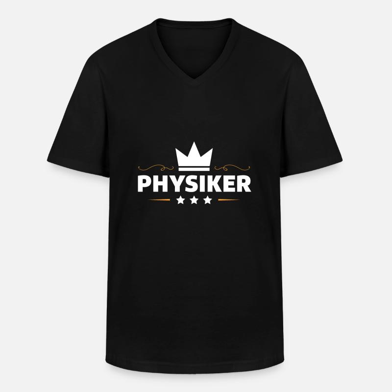 Physiker Beruf - Männer-T-Shirt mit V-Ausschnitt - Schwarz