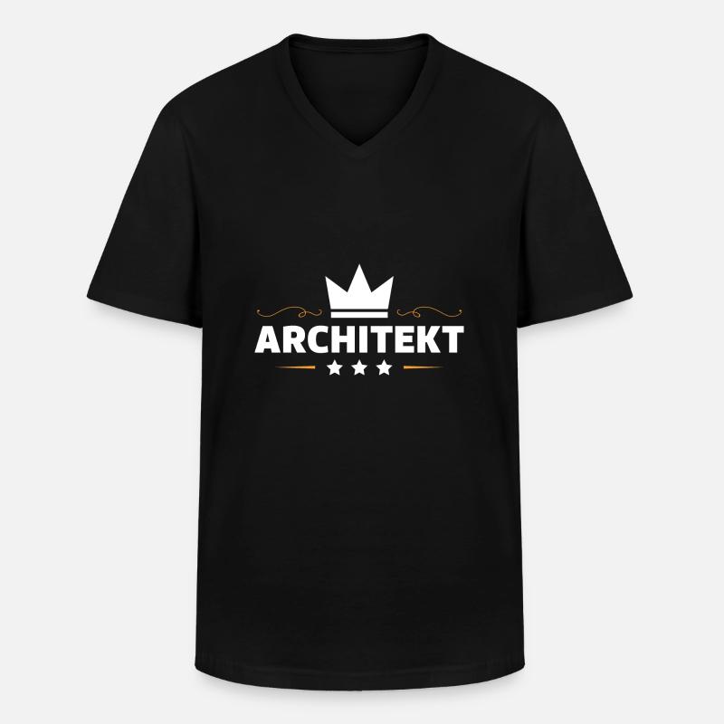Architekt Beruf - Männer-T-Shirt mit V-Ausschnitt - Schwarz