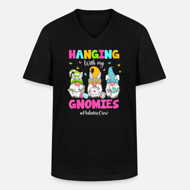Ostern - Männer-T-Shirt mit V-Ausschnitt - Schwarz