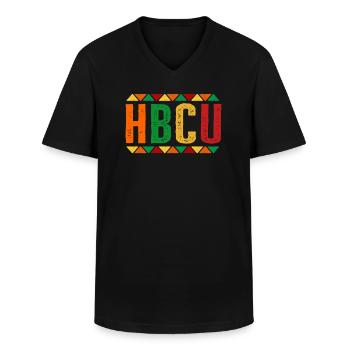 Historical Black College University - Männer-T-Shirt mit V-Ausschnitt - Schwarz - Vorne - AI Model Male 178 dark (178cm)