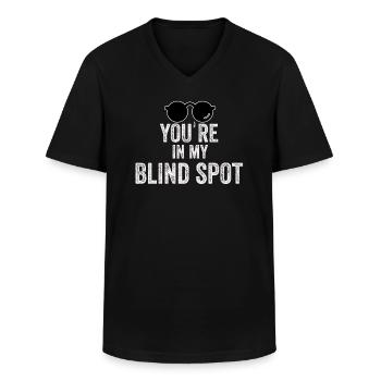 Blind Blindness Awareness Visually Impaired People - Men's V-Neck T-Shirt - black - Front - AI Model Male 178 dark (178cm)