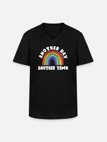 Another Day, Another Yawn - Men's V-Neck T-Shirt - black