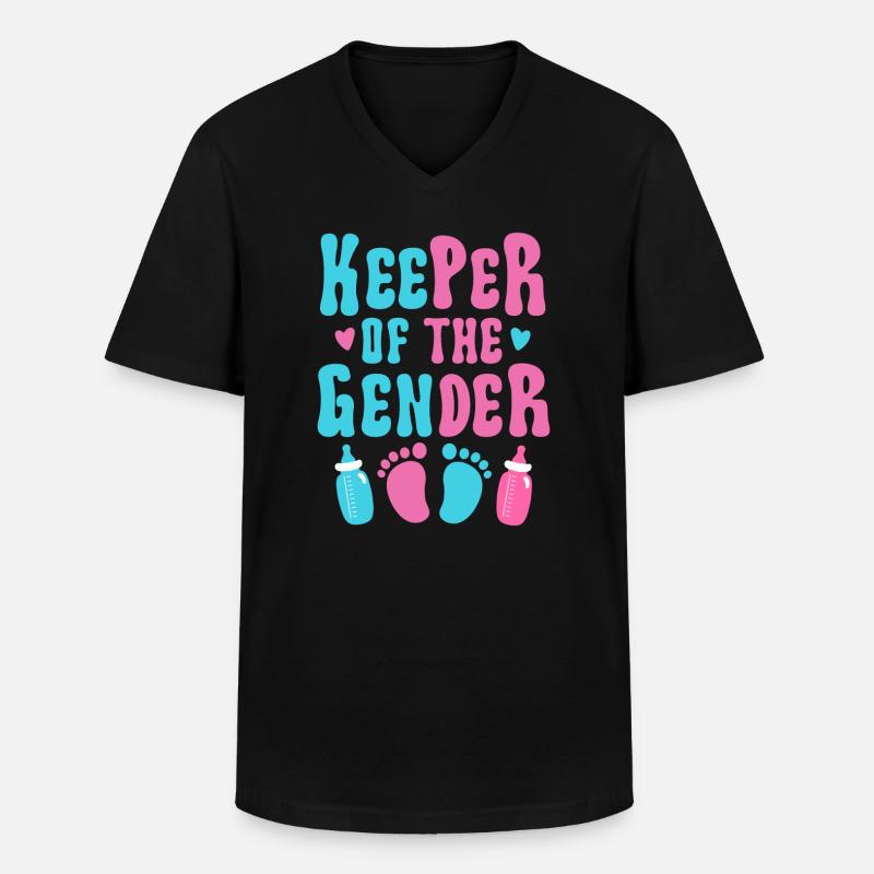Hüter des Geschlechts - Männer-T-Shirt mit V-Ausschnitt - Schwarz