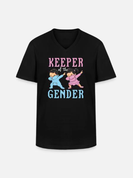 Keeper Of The Gender - Men's V-Neck T-Shirt - black