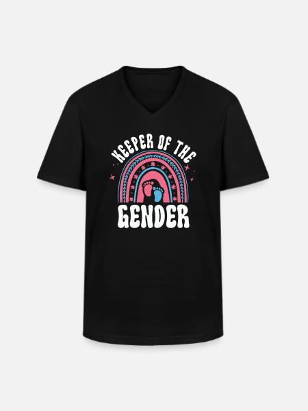 Hüter des Geschlechts - Männer-T-Shirt mit V-Ausschnitt - Schwarz