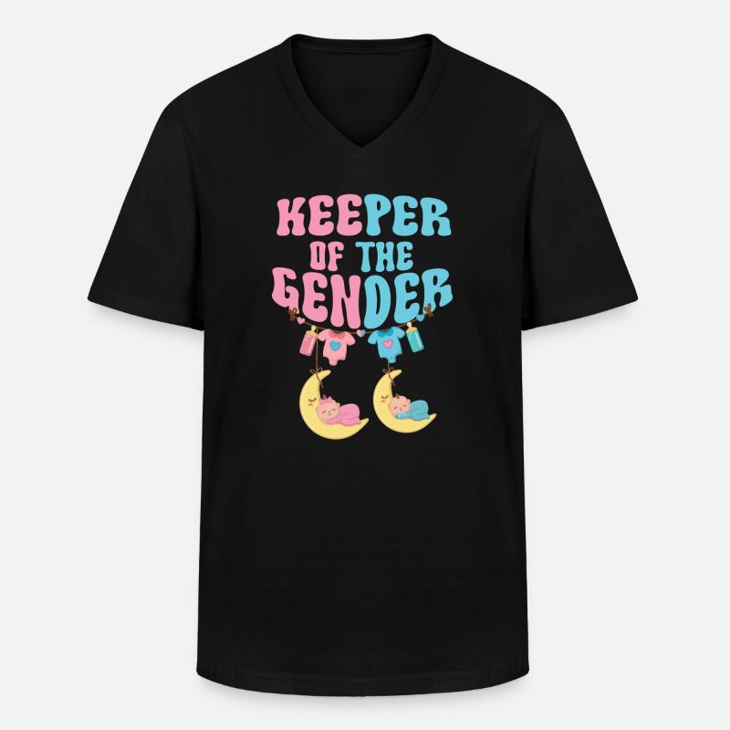 Hüter des Geschlechts - Männer-T-Shirt mit V-Ausschnitt - Schwarz