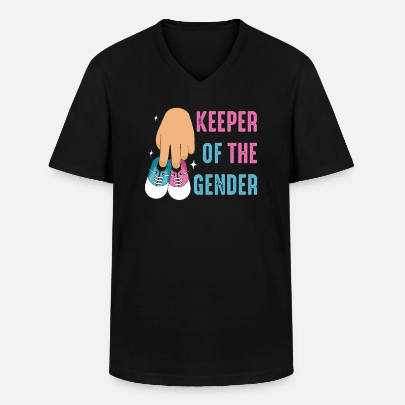 Hüter des Geschlechts - Männer-T-Shirt mit V-Ausschnitt - Schwarz