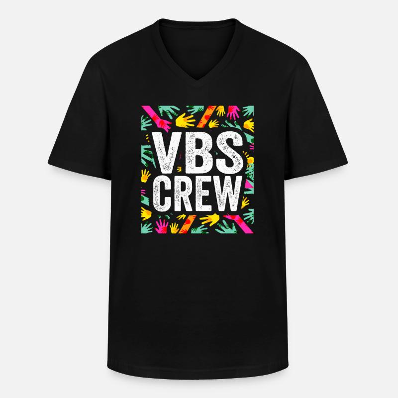 VBS-Besatzung - Männer-T-Shirt mit V-Ausschnitt - Schwarz