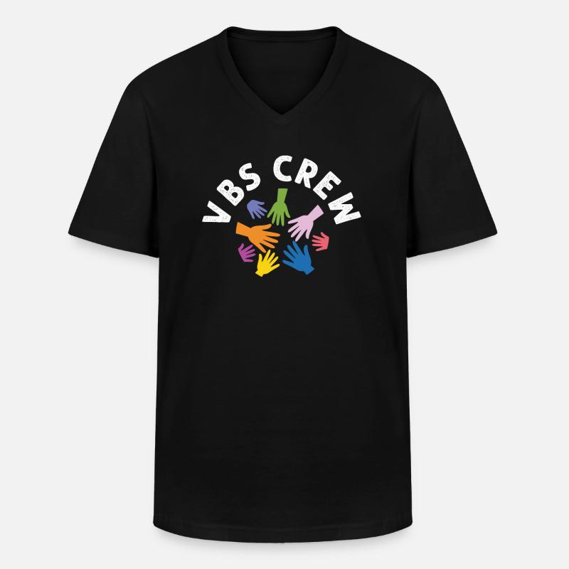 VBS-Besatzung - Männer-T-Shirt mit V-Ausschnitt - Schwarz