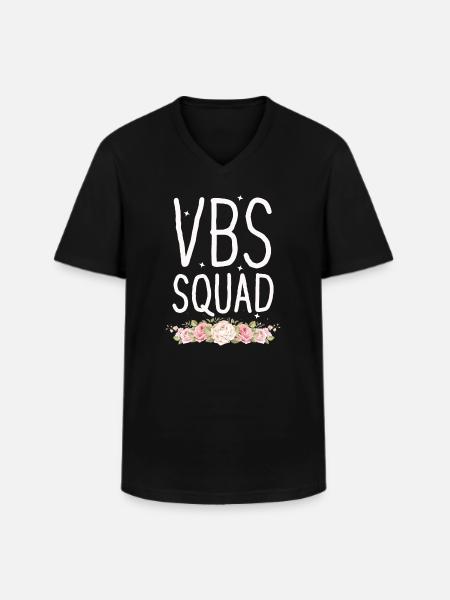 VBS Squad Bible Shool - Men's V-Neck T-Shirt - black