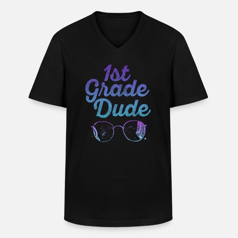 Kindergärtnerin Lustige Studentin 1. Abschluss - Männer-T-Shirt mit V-Ausschnitt - Schwarz
