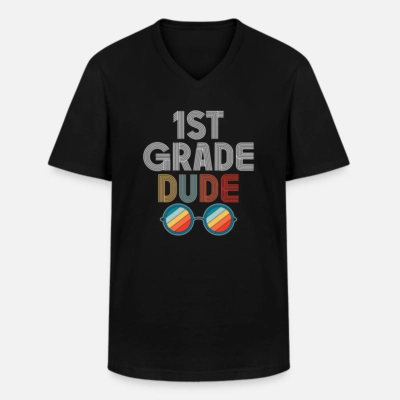 Kindergärtnerin Lustige Studentin 1. Abschluss - Männer-T-Shirt mit V-Ausschnitt - Schwarz
