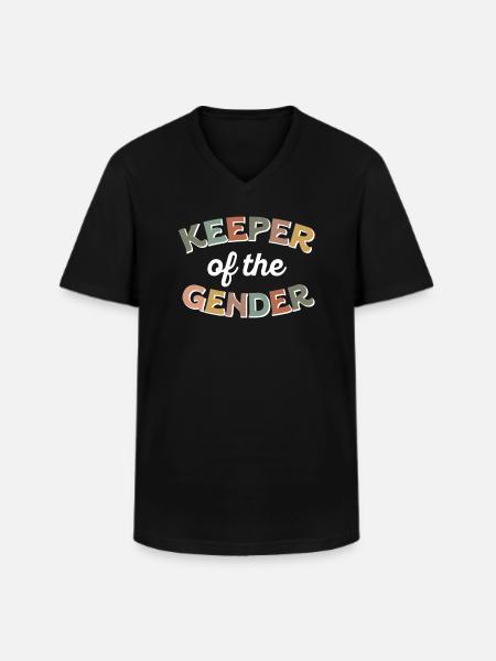 Hüter des Geschlechts - Männer-T-Shirt mit V-Ausschnitt - Schwarz